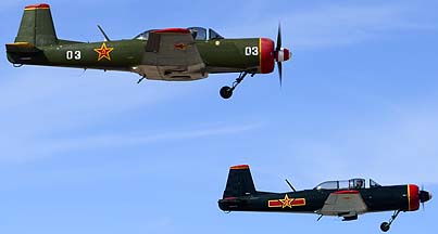 Nanchang CJ-6s N469WT and N464TW, Copperstate Fly-in, October 26, 2013